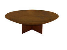 Bålfad m/krydsfod råjern Ø58,5 cm